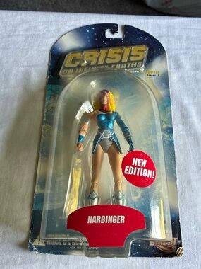 DC Harbinger Action Figure - Blue, Silver, Red, Blonde